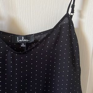 Lulu’s Polka Dot Midi Dress.
